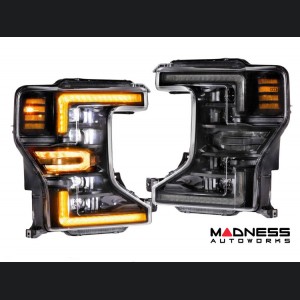 Ford Super Duty LED Headlights - XB Series - Morimoto - Amber DRL